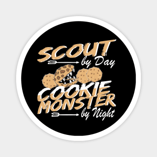 Scout by Day Cookie Monster by Night Troop leader Magnet
